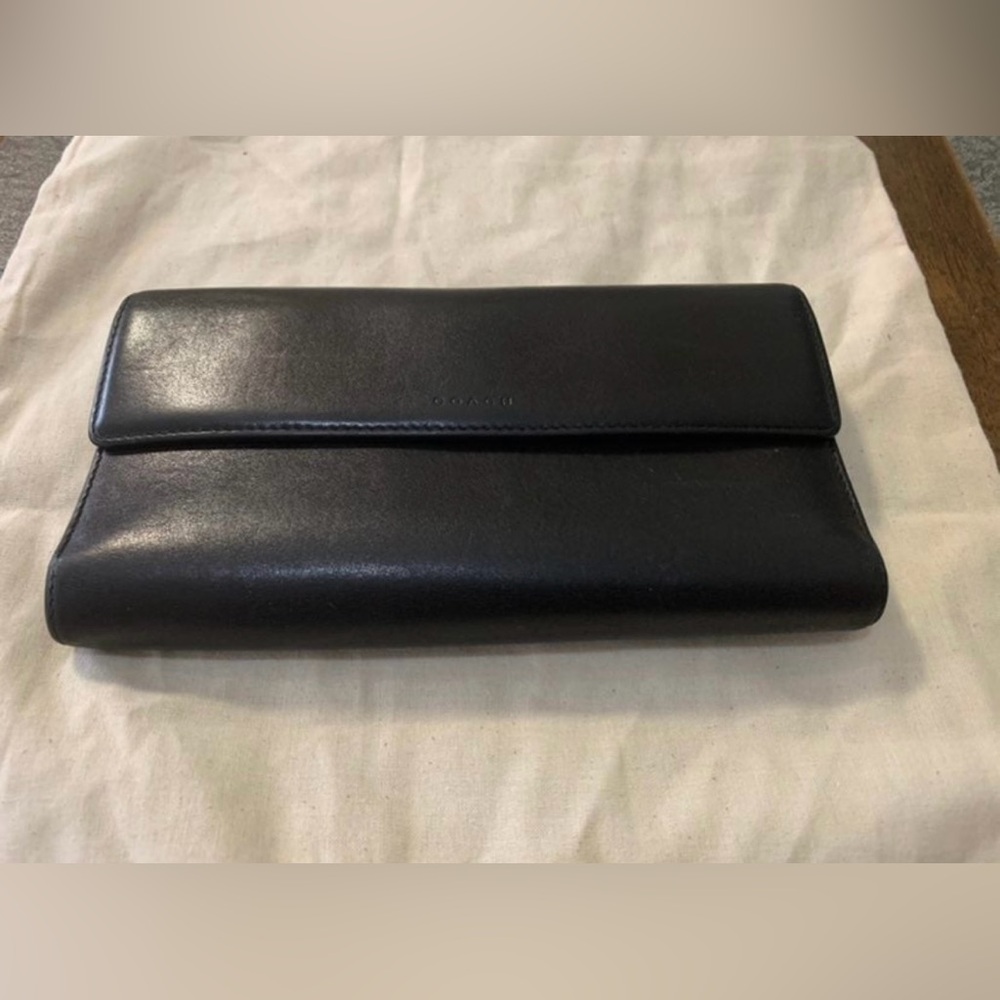 Coach Black Leather Wallet